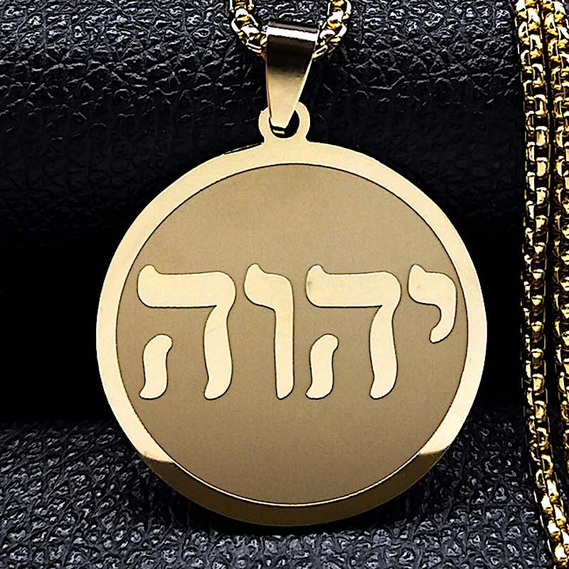 Tetragrammaton cuatro letras colgante